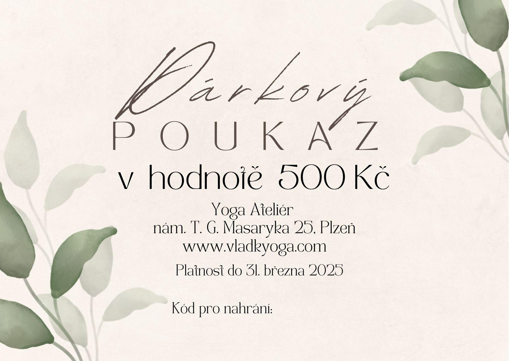 Voucher Dárkový poukaz 500