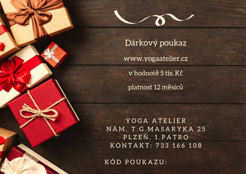 Voucher Vánoční dárkový poukaz